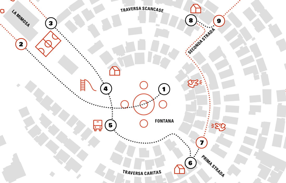 bucaletto ritaglio mappa